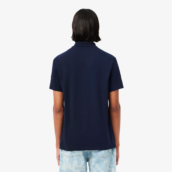 Lacoste Short Sleeved Mens Polo Shirt - Navy Blue 166