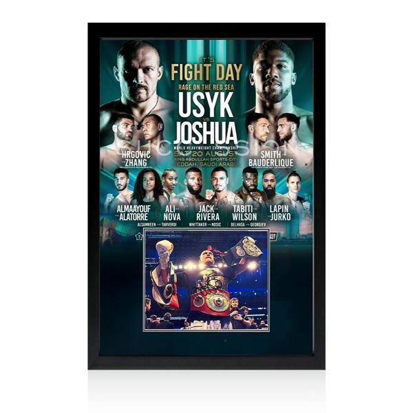 Oleksandr Usyk vs Joshua II Signed Iconic Frame