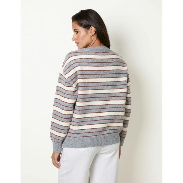 Blue Vanilla Striped Knit Jumper