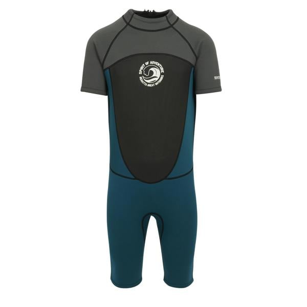 Regatta Mens Shorty Wetsuit - Grey/Moroccan Blue - 