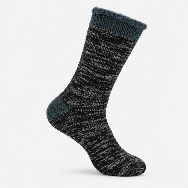 Totes TOG BRUSHED INSIDE THERMAL LINED SOCKS TWIN PACK Socks   in  Grey