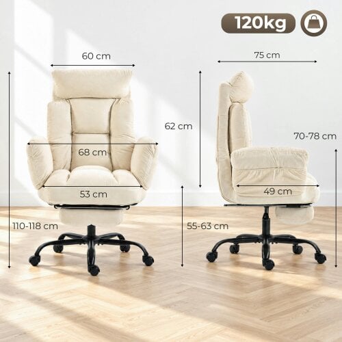 HOMCOM Executive Office Chair Height Adjustable