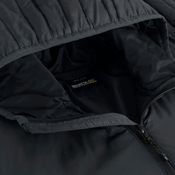 Regatta Mens Loft Lite Baffled Hybrid Jacket - Seal Grey/Black - Seal Grey/Black - 100% Polyamide