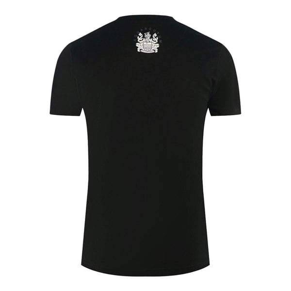 Aquascutum London Embroidered A Logo T-Shirt - Black