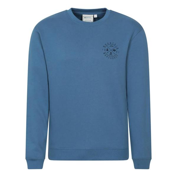 Mountain Warehouse Mens Mountain Crew Neck Sweatshirt - Blue - 