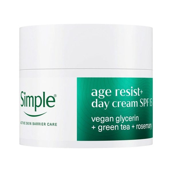 Simple Age Resist+ Day Cream Anti-Ageing Wrinkle Care Facial Moisturiser, 50ml