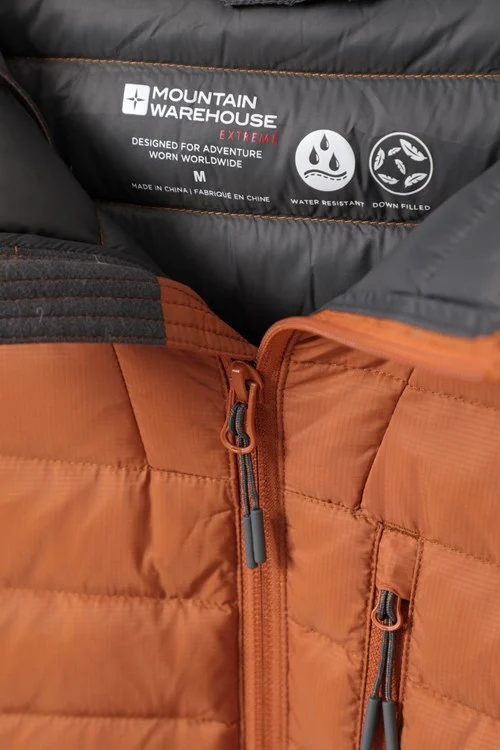 Mountain Warehouse Mens Henry II Extreme Down Filled Padded Jacket - Rust