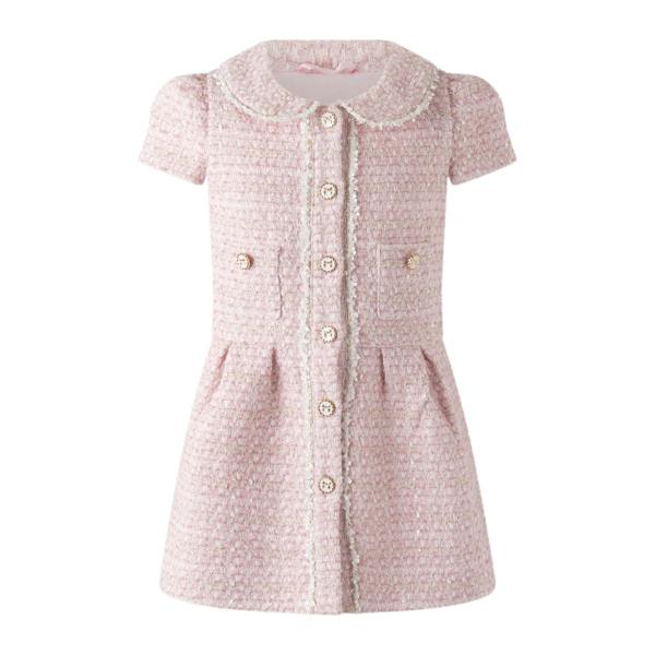 Rachel Riley Pink Tweed Dress