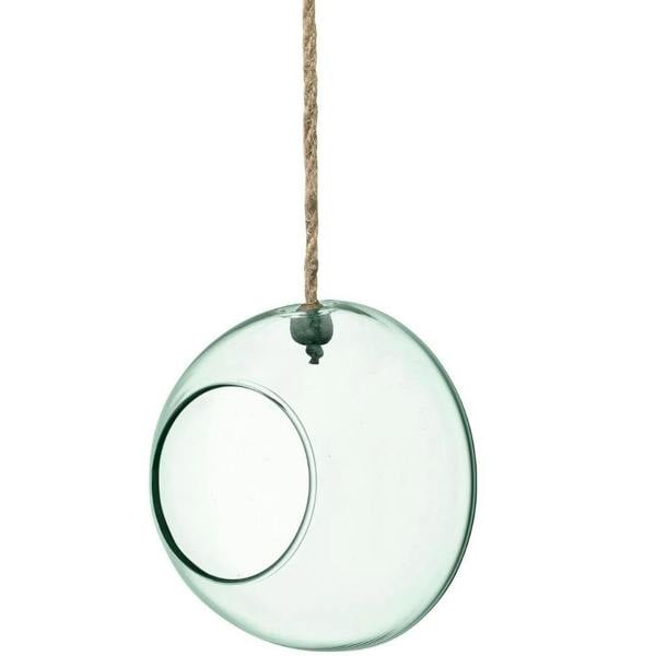 LSA Canopy Recycled 12cm Hanging Planter Clear