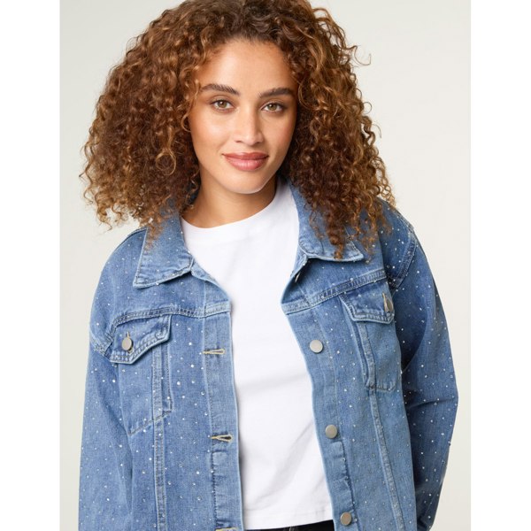 Blue Vanilla Embellished Denim Jacket