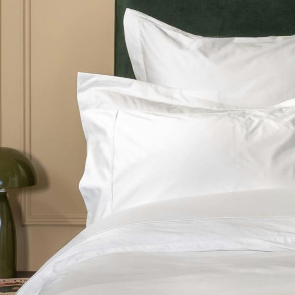 Soak&Sleep White Supima Cotton 1000 Thread Count 40cm Deep Fitted Sheets