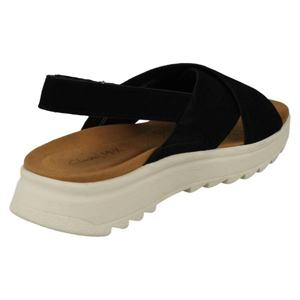 Clarks Ladies Clarks Cross Detailed Chunky Sole Slingback Sandals DashLite Wish