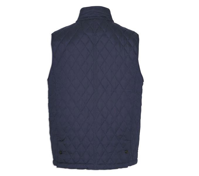Champion Ashby Quilted Gilet Rear in Navy ideal for wearing on the farm