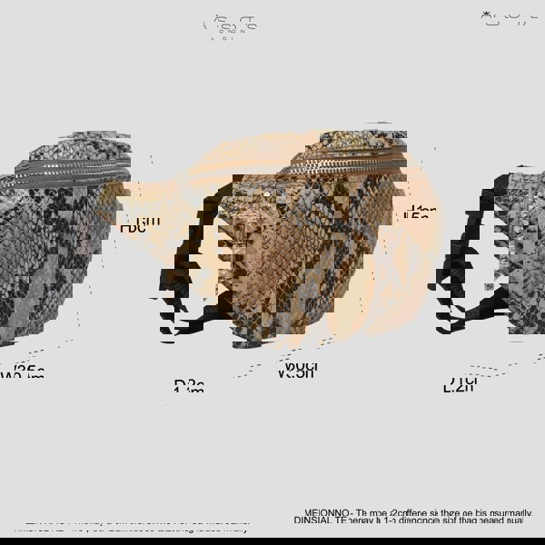 Assots London 'NOAH' Tan Python Snake Leather Bum Belt Bag