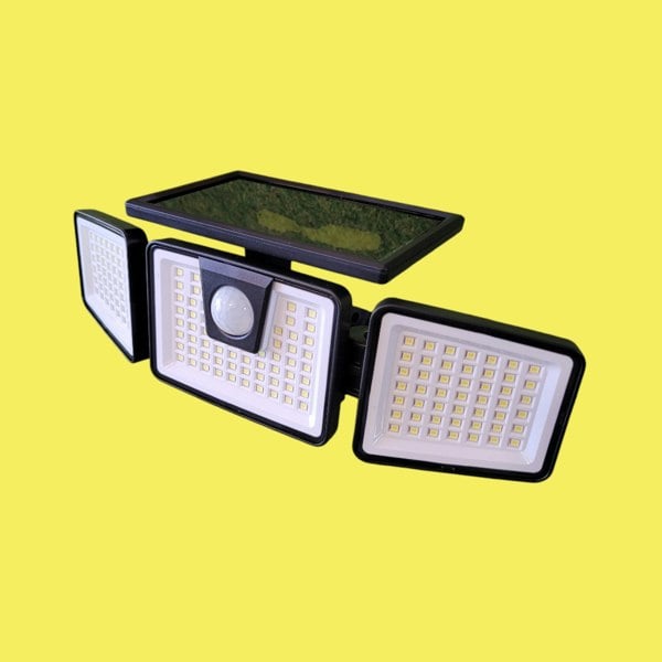 Lighting Legends Panoramic 156 LED PIR Solar Motion Security Floodlight