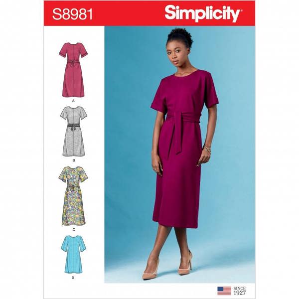 Simplicity Sewing Pattern 8981, Dresses for Women, H5 (6-8-10-12-14) - Intermediate