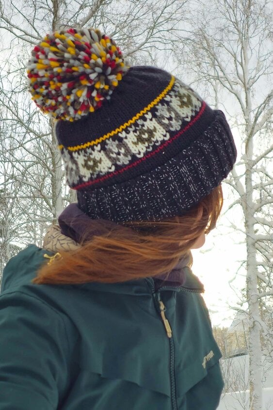 SuperBobble Shadow Pine Fairisle Knit Hat