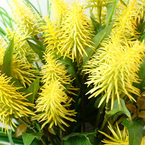 Leaf Pack of 6 x 55cm Callistemon Pallidus Yellow Bottle Brush Stem