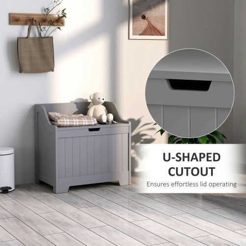 Wyld Haus Ralofa Grey Home Storage Chest With 61 Litre Capacity