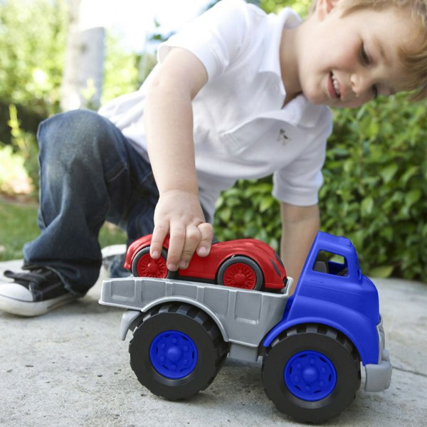 Green Toys Flatbed Truck & Race Car - Made From 100% Recycled Plastic