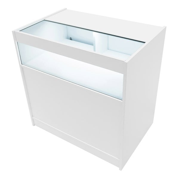 Monstershop Iris LED Shop Counter Set CM60 & 2 x B900 - White