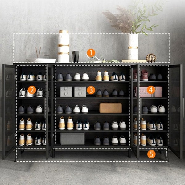 Camila Shoe Storage, Black with shoe storage ideas hallway