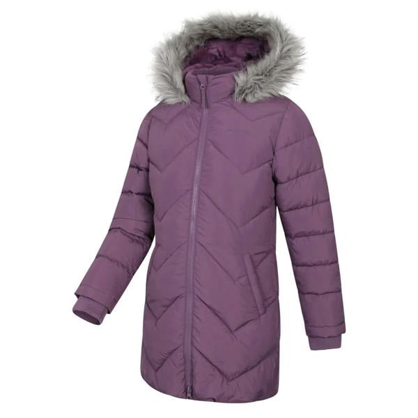 Mountain Warehouse Childrens/Kids Galaxy Water Resistant Padded Jacket - Dark Purple - 
