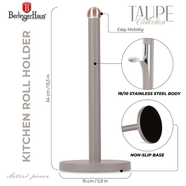 Berlinger Haus Kitchen roll holder Berlinger Haus BH6840 Taupe