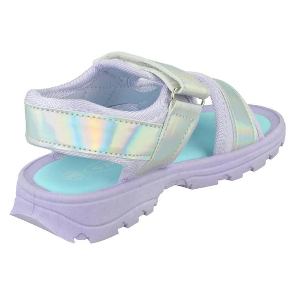Spot On Girls Spot On Hook & Loop Strap Reflective Rainbow Sandals H0369