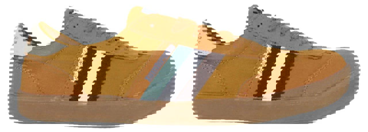 Lambretta Vulkan Mens Casual Smart Lace Up Canvas Pump Trainers