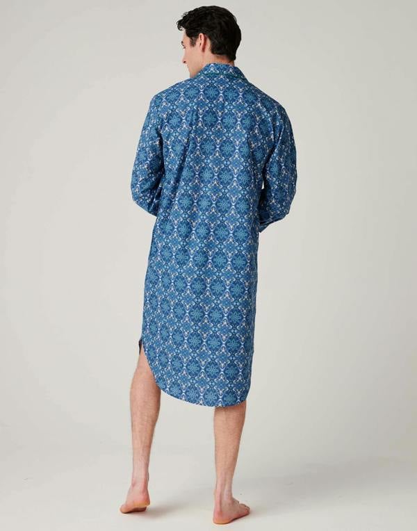 British Boxers Men's Crisp Cotton Nightshirt – Marrakesh Paisley