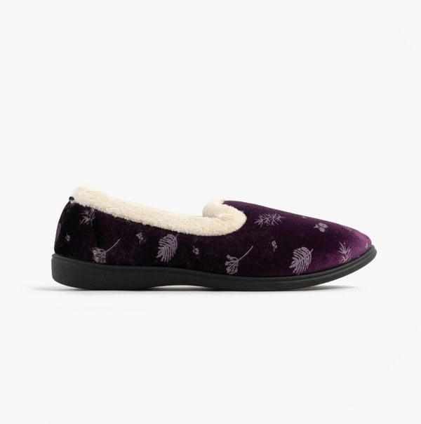 Jo & Joe ANNIE Womens Full Slippers Purple