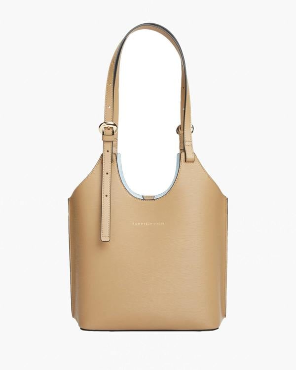 Tommy Hilfiger TH Modern Womens Mini Tote Bag - Safari Canvas