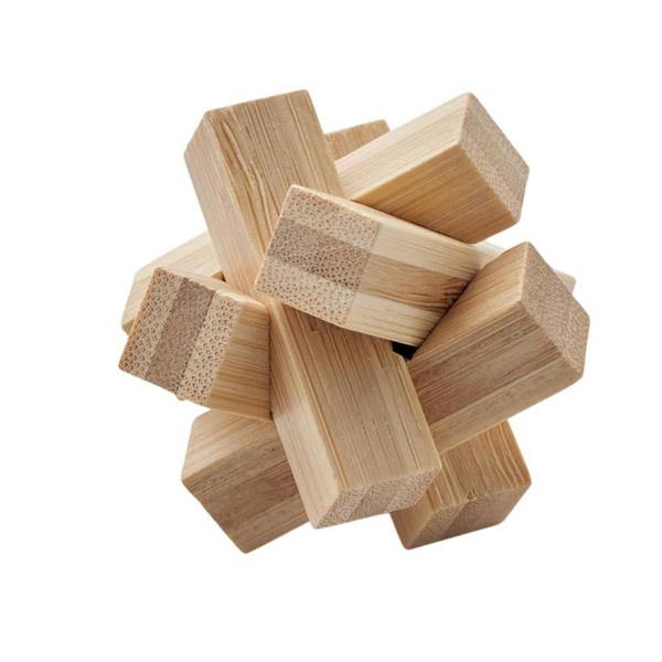 MidOcean Cubenats Bamboo Star Brain Training Game - Wood - 