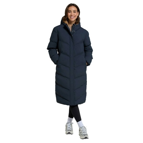 Animal Womens Cocoon Borg Lined Padded Jacket - Navy