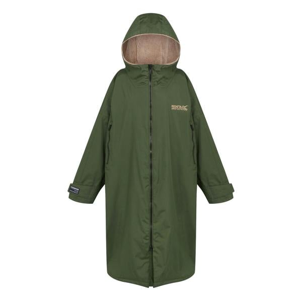 Regatta Unisex Adult Waterproof Fleece Lined Changing Robe - Dark Khaki - 