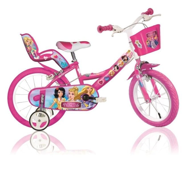 Dino Bikes Dino Princess Kids 14" Wheel Bike - Pink