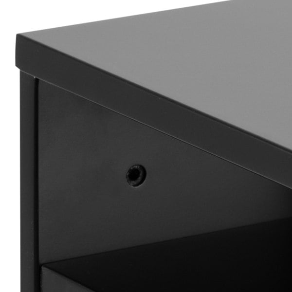 Furniture To Go Ashlan Bedside Table with 1 Drawer in Black