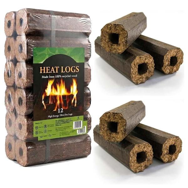 Shimada High Energy Heat Logs Easy to Light Next Gen Wood Fuel Briquettes