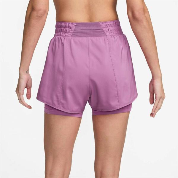 Nike Womens/Ladies Pro 2 in 1 Running Shorts - Light Purple - 