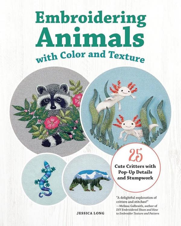 Embroidering Animals with Color and Texture