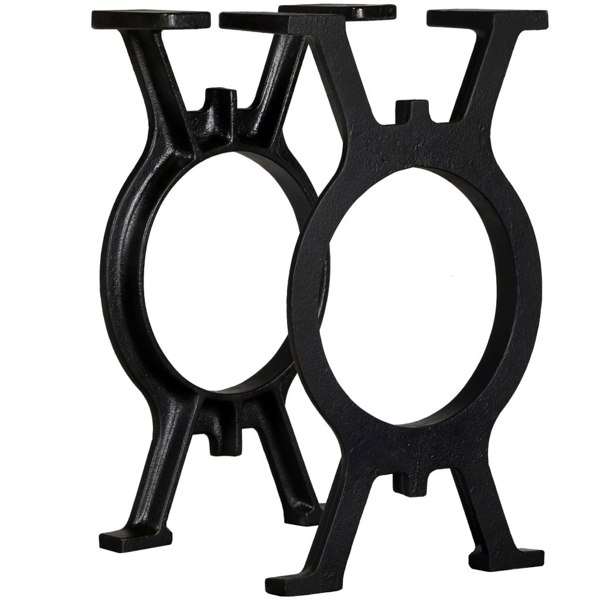 Berkfield Bench Legs 2 pcs O-Frame Cast Iron