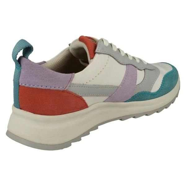Clarks Ladies Clarks Retro Detailed MI-X EVA Lace Up Trainers DashLite Jazz
