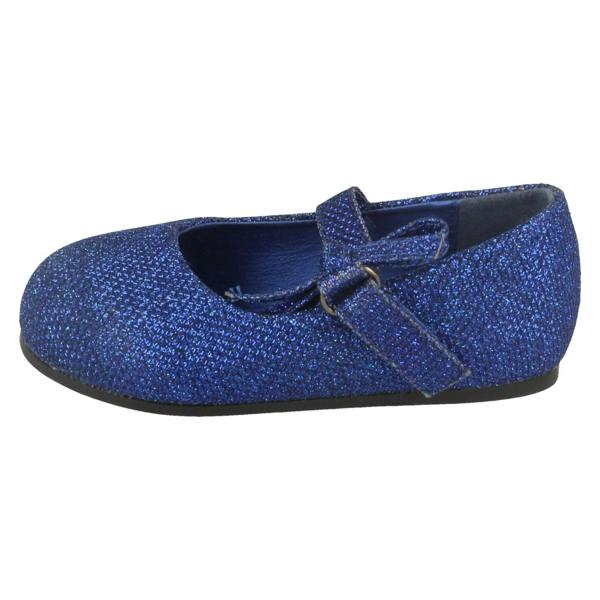 Spot On Girls Spot On Flat Shoe With Glitter Bow Decoration