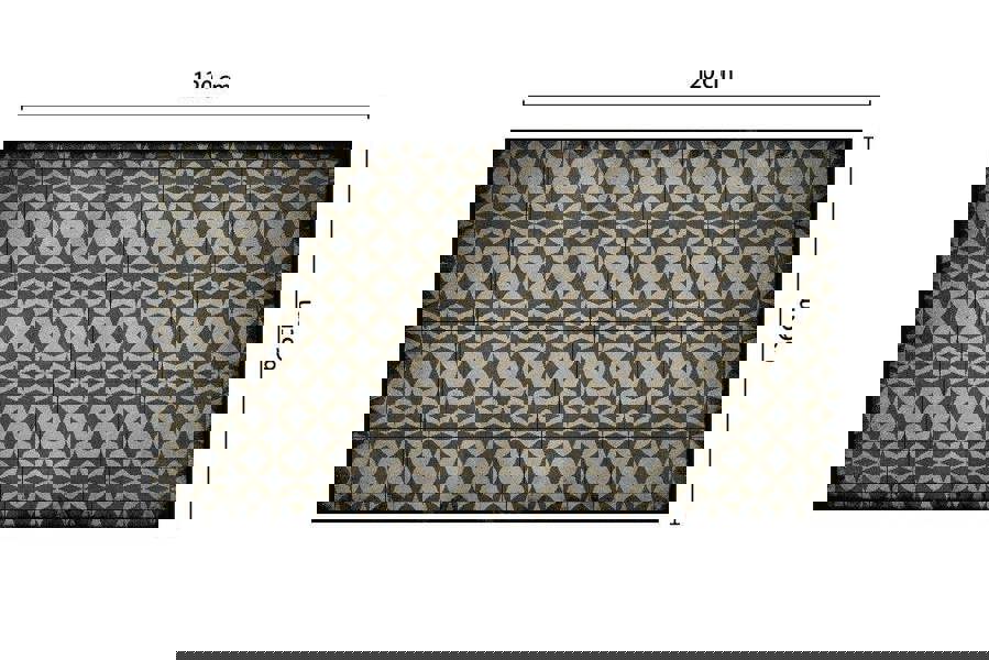 WFM6211 - Vintage Tile Pattern Design 66 x 120 cm