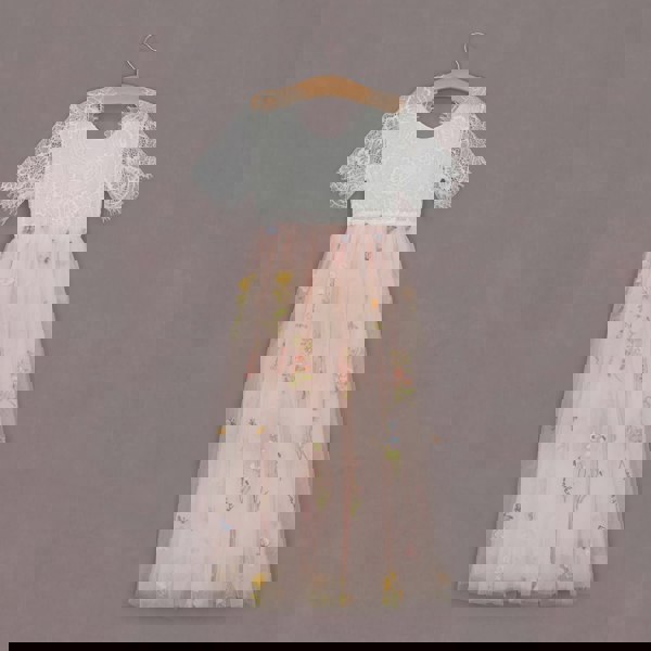 back image of pretty girls dress 