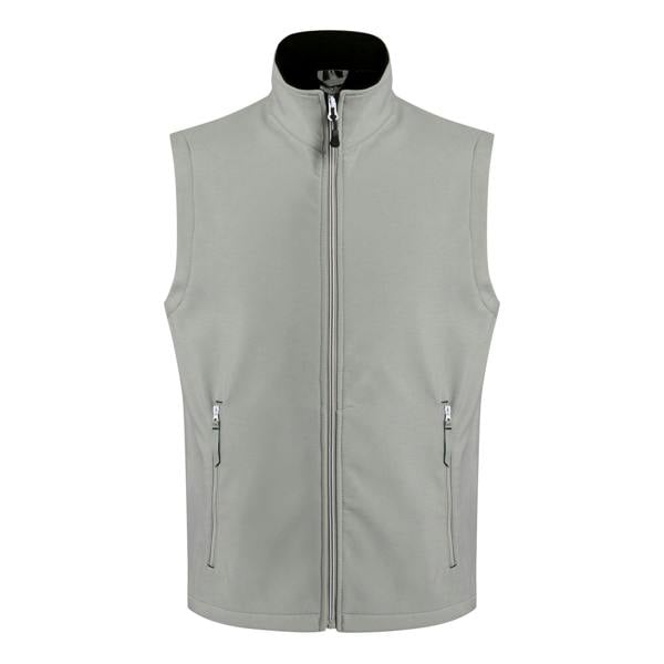 Regatta Mens Ascender Softshell 2 Layer Body Warmer - Mineral Grey/Black - 