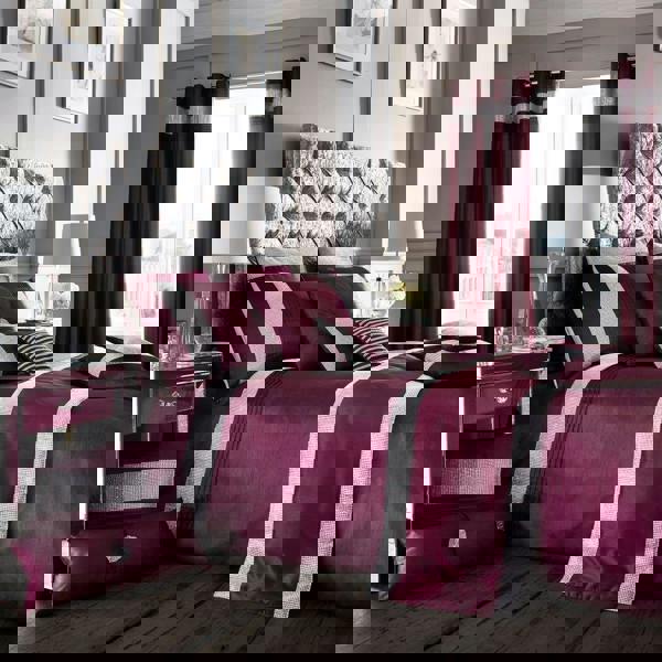 Smart Living Onyx Duvet Cover and Pillowcase Set - Aubergine