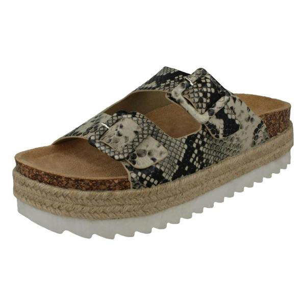 Down to Earth Ladies Down To Earth Flatform Mules F10921