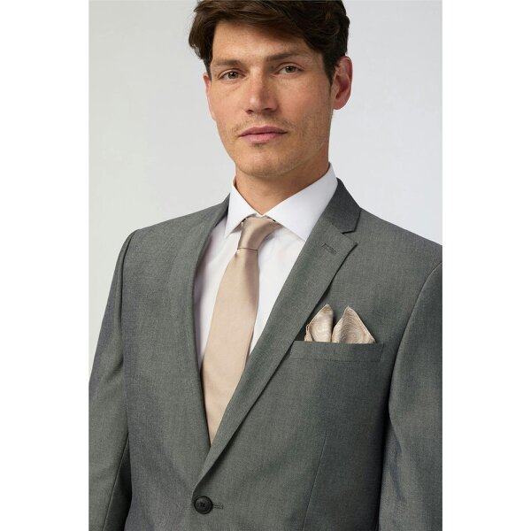 Limehaus Slim Fit Silver Grey Jacket